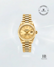 [Store Display Model] Rolex Datejust Champagne President 26mm