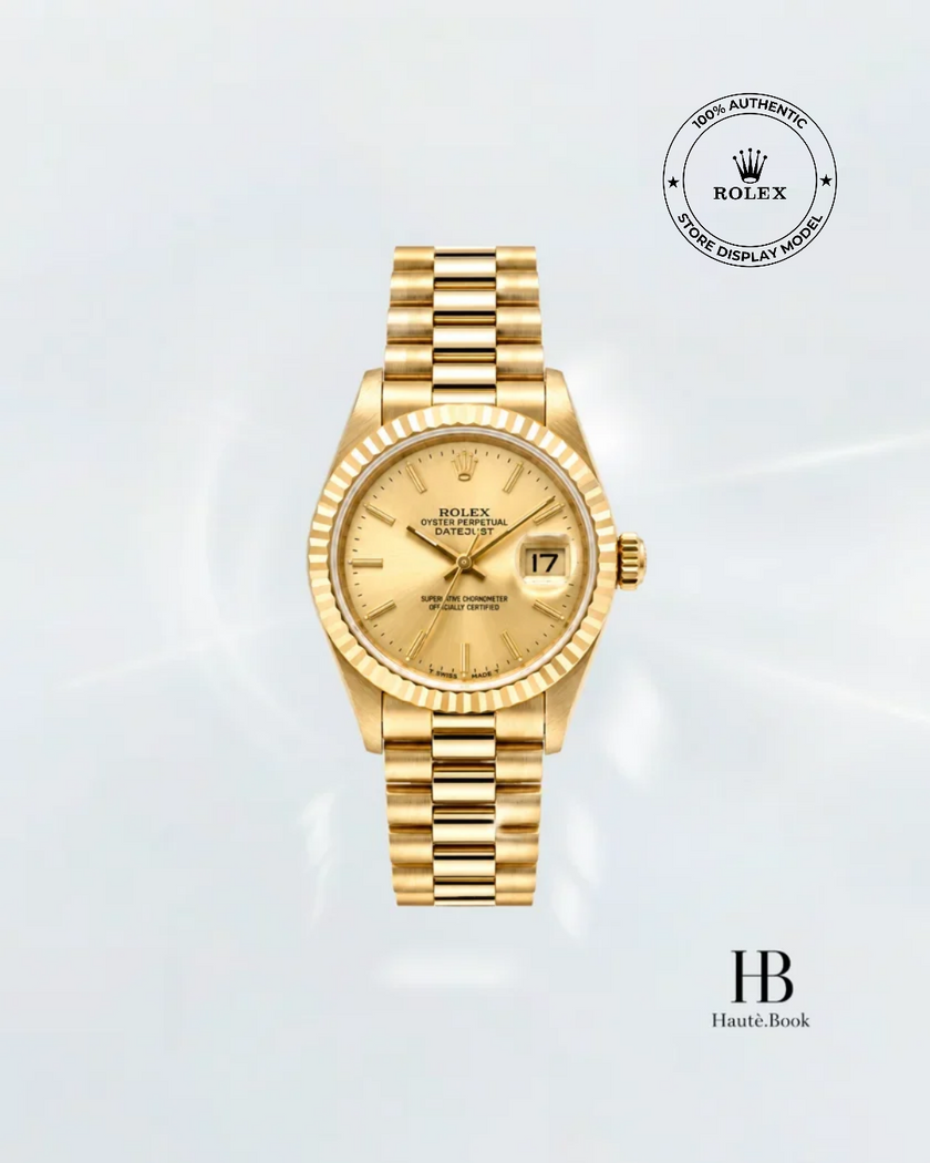 [Store Display Model] Rolex Datejust Champagne President 26mm