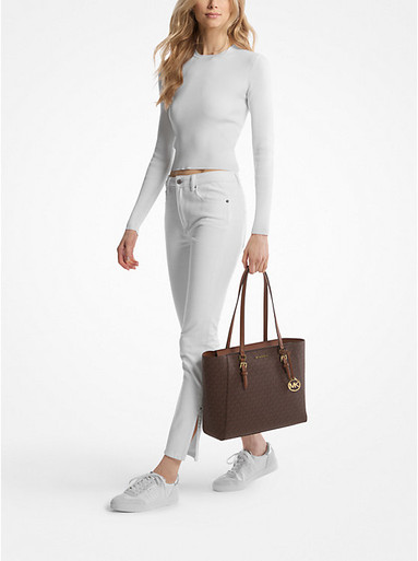 [AT DELHI] MICHAEL KORS Charlotte Large 3-in-1 Signature Logo Tote Bag -Brown image 1
