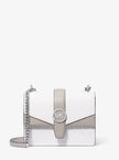 MICHAEL KORS  Greenwich Small Color-Block Signature Logo Crossbody Bag - Optic White image 4
