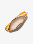MICHAEL KORS Vincent medium jacquard logo clutch with card holder - Orange image 0