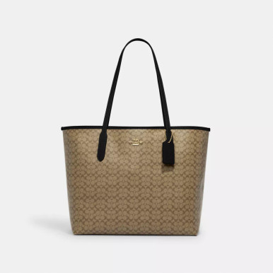 COACH City Tote Bag In Signature Canvas image 2