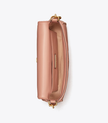 TORY BURCH  Small Kira Chevron Flap Shoulder Bag - Meadow Sweet / Rolled Gold image 0
