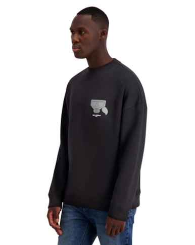 KARL LAGERFELD PARIS Long Sleeve Karl Head Crew Neck Sweatshirt image 1