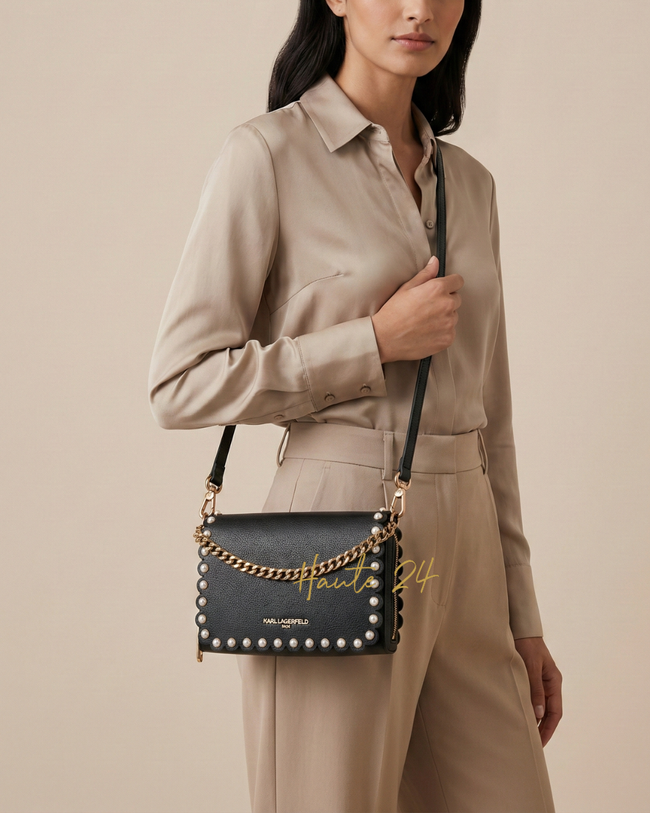 [AT DELHI] KARL LAGERFELD Lourdes Crossbody With Pearls image 0