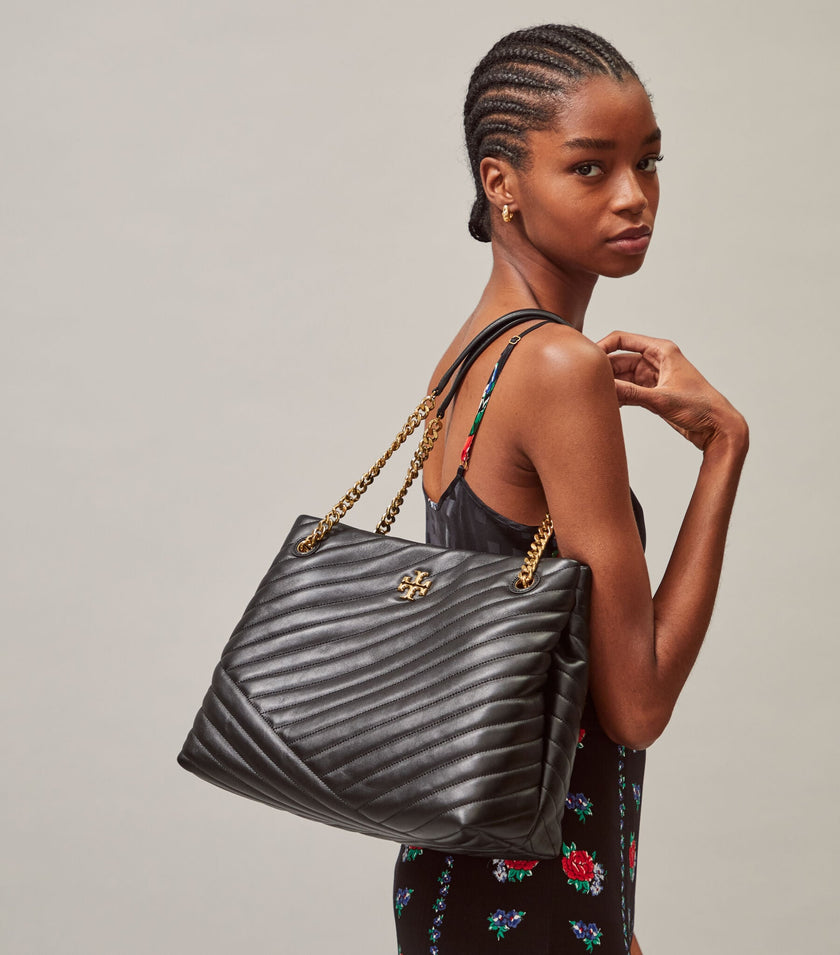 [AT DELHI] Kira Chevron Tote Bag image 1