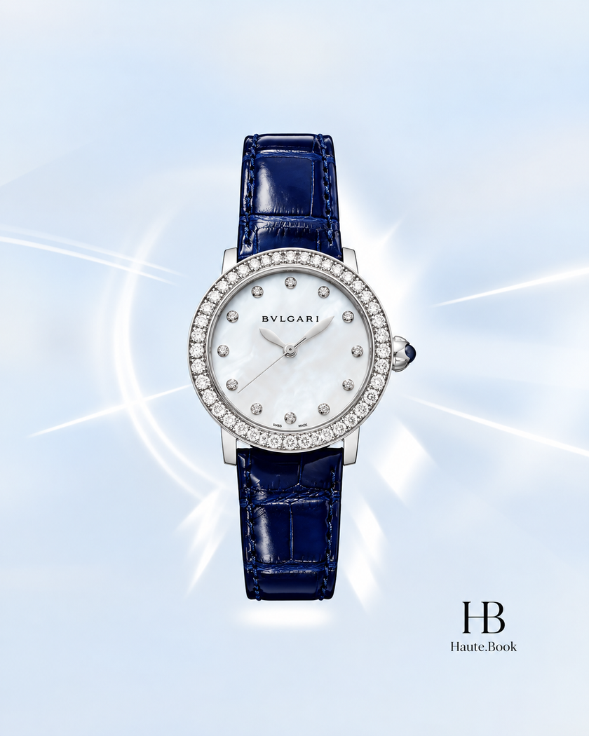 [Brand New] BVLGARI BVLGARI BVLGARI White Mother-of-Pearl Dial 33 mm