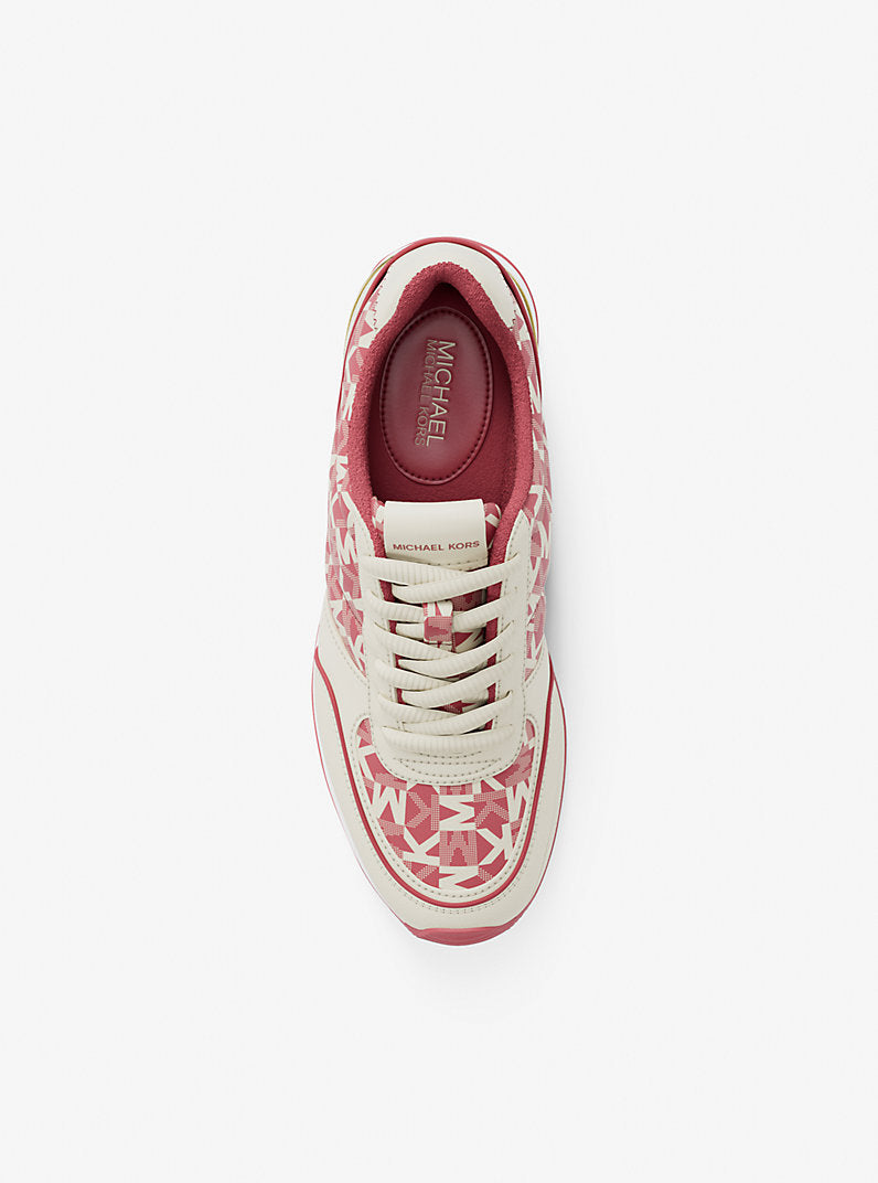 MICHAEL KORS Andi Graphic Logo Trainer - Hibiscus Multi image 2