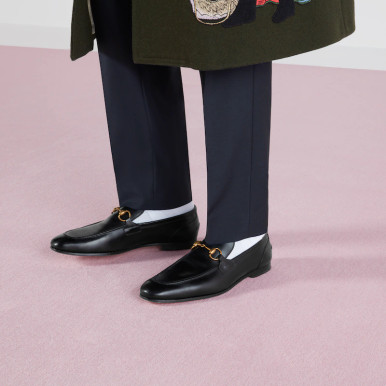 GUCCI Jordaan Leather Loafers image 2
