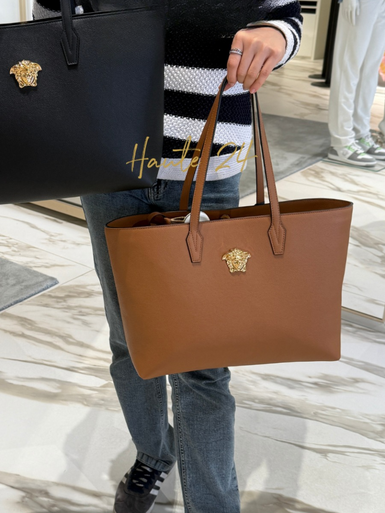 VERSACE La Medusa Leather Tote Bag image 5