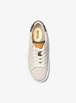 [AT DELHI] MICHAEL KORS Romey Metallic Two-Tone Signature Logo Platform Sneaker - Vanilla image 1