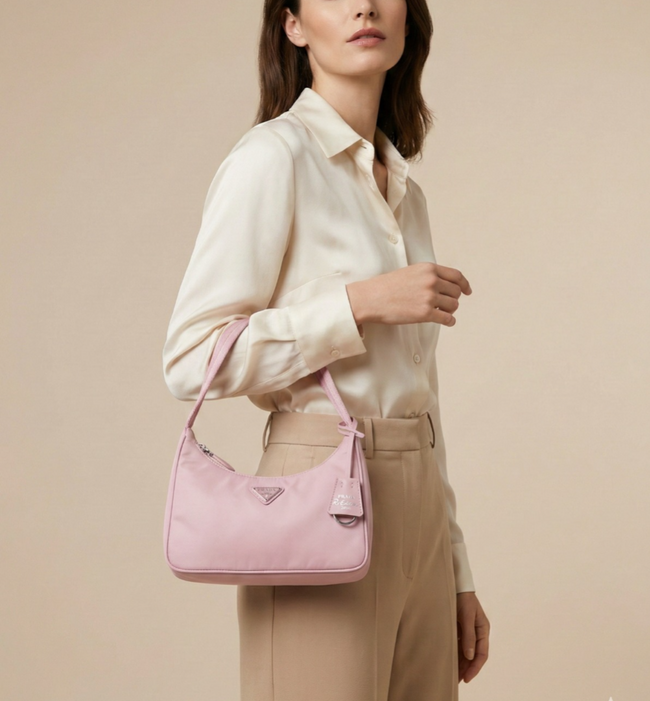 [AT DELHI] PRADA Re-Nylon Prada Re-Edition 2000 Mini-Bag - Alabaster Pink image 0