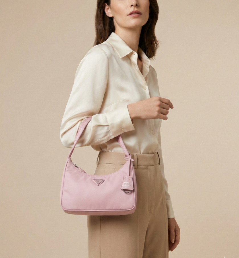 [AT DELHI] PRADA Re-Nylon Prada Re-Edition 2000 Mini-Bag - Alabaster Pink image 0