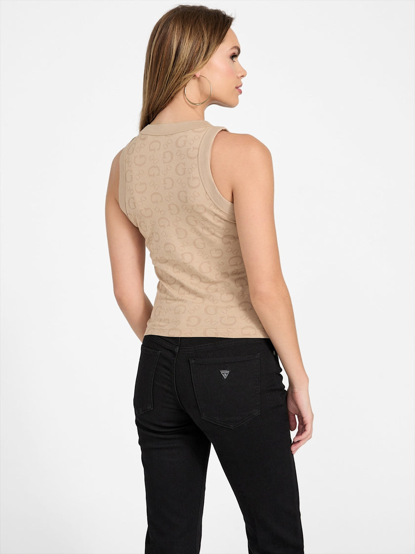 Guess Eco Bex Logo Tank - Beige image 3
