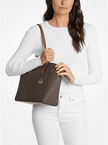 MICHAEL KORS  Marilyn Medium Signature Logo Tote Bag - Brown image 0