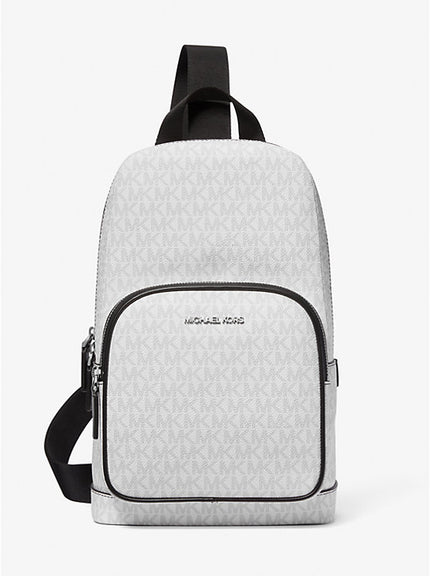 MICHAEL KORS Cooper Logo Sling Pack - Bright Wht image 0