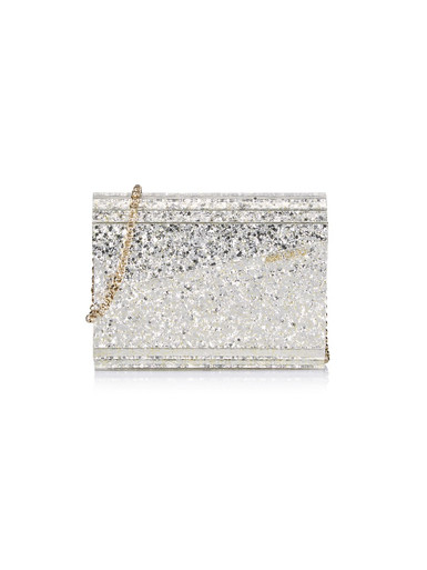 JIMMY CHOO Coarse Glitter Candy Crossbody Bag - Champagne image 2