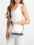 Guess Indira Color-Block Fold-Over Mini Crossbody - Black/White image 1