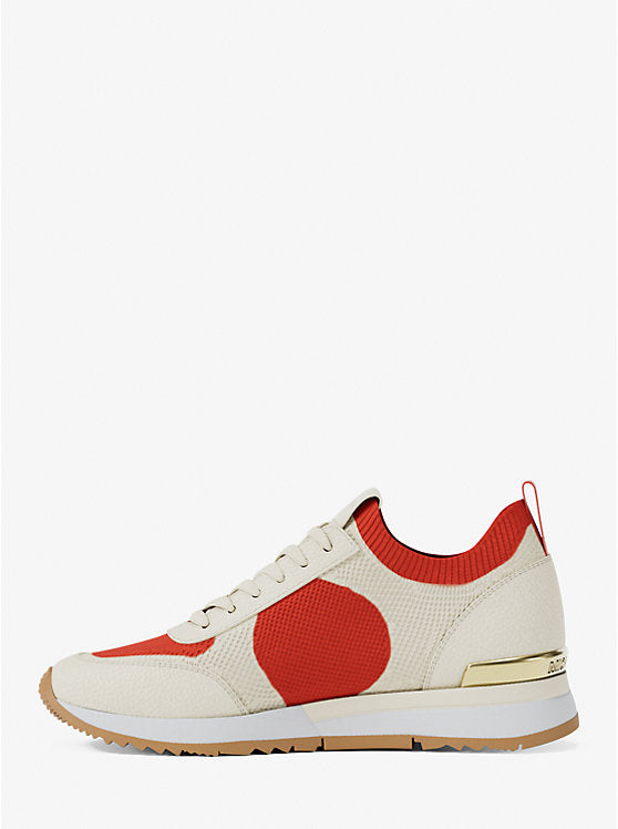 Michael Kors Jenkins Two-Tone Stretch Knit Trainer - Dk Sangria image 4