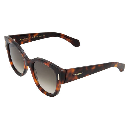 SALVATORE FERRAGAMO Brown Gradient Oval Ladies Sunglasses (Arriving In Delhi) image 3