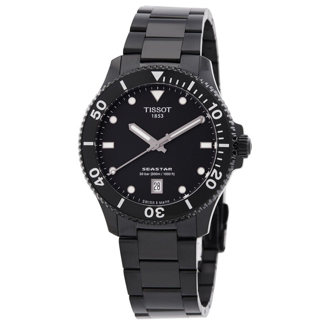 TISSOT Seastar 1000 Quartz Black Dial Men's Watch image 0
