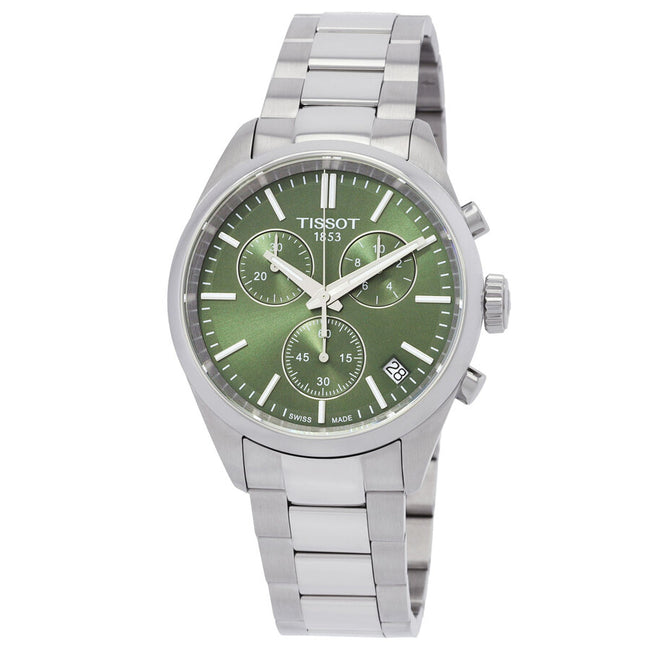 TISSOT PR 100 Chronograph Quartz Green Dial Men's Watch image 0