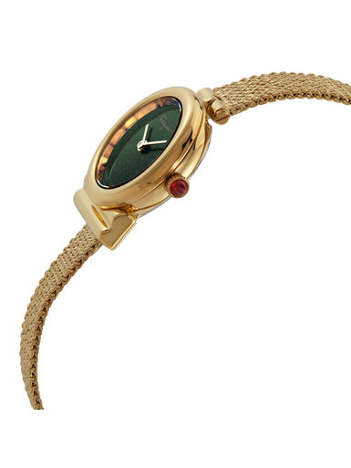 SALVATORE FERRAGAMO Gancini Quartz Green Dial Ladies Watch image 0