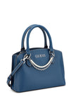 Guess Jeanine Faux-Pearl Charm Satchel - Blue image 1