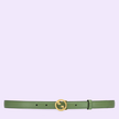 GUCCI Blondie thin Green Leather Belt image 3