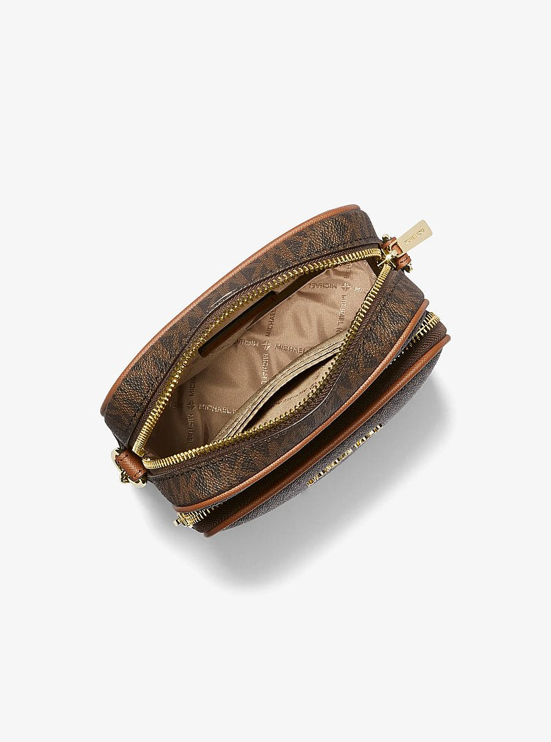 MICHAEL KORS Jet Set Travel Medium Logo Crossbody Bag BROWN 2