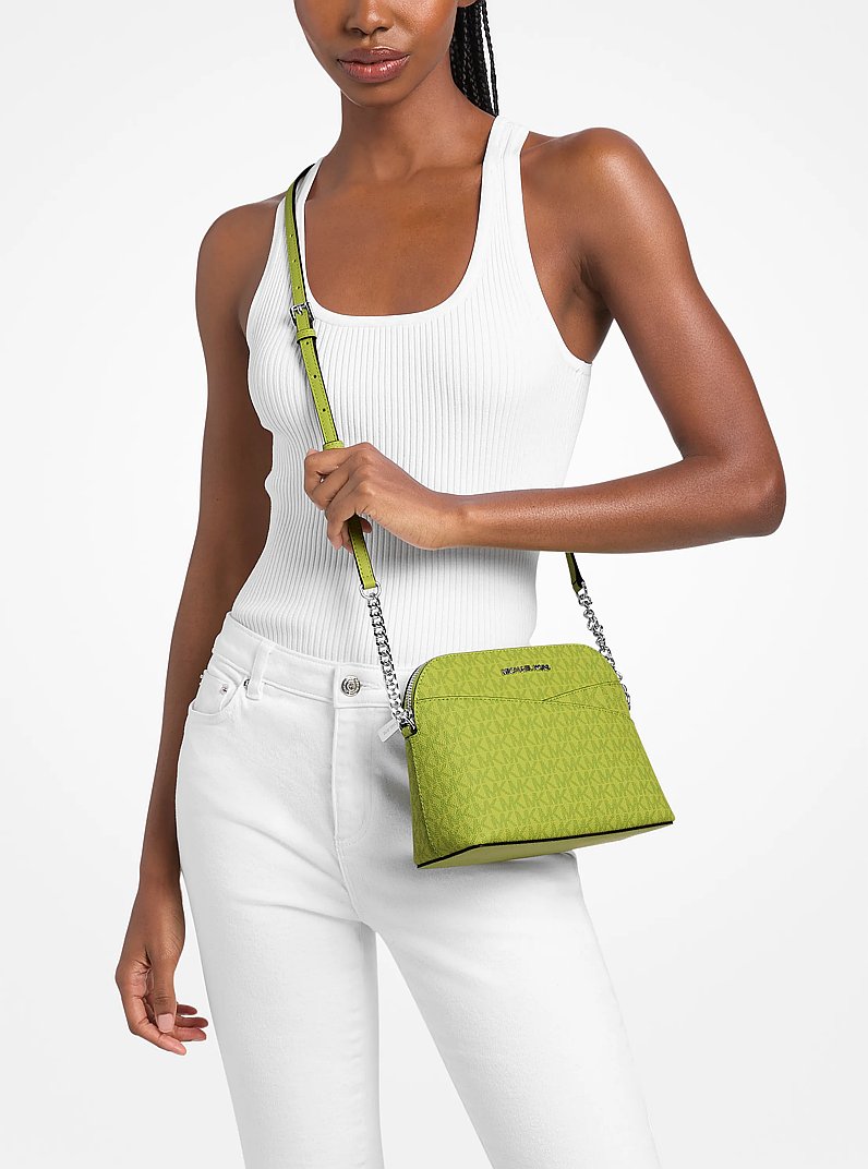 MICHAEL KORS Jet Set Travel Medium Logo Dome Crossbody Bag