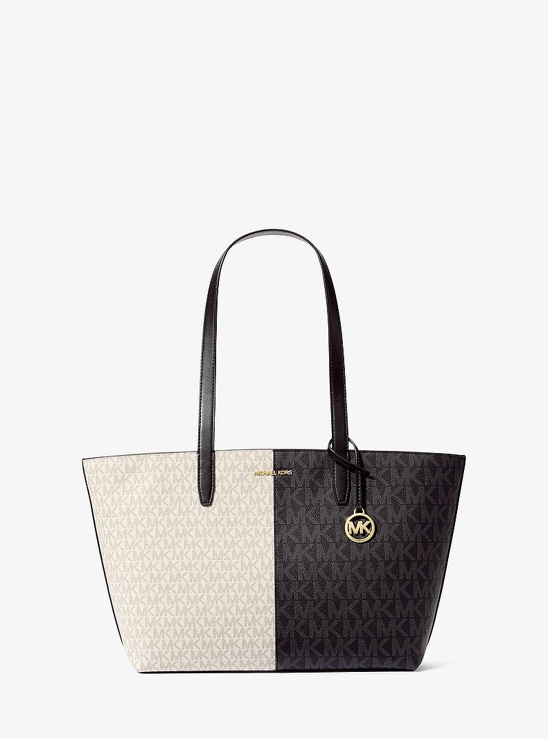 [At India] MICHAEL KORS Jet Set Medium Two-Tone Logo Tote Bag