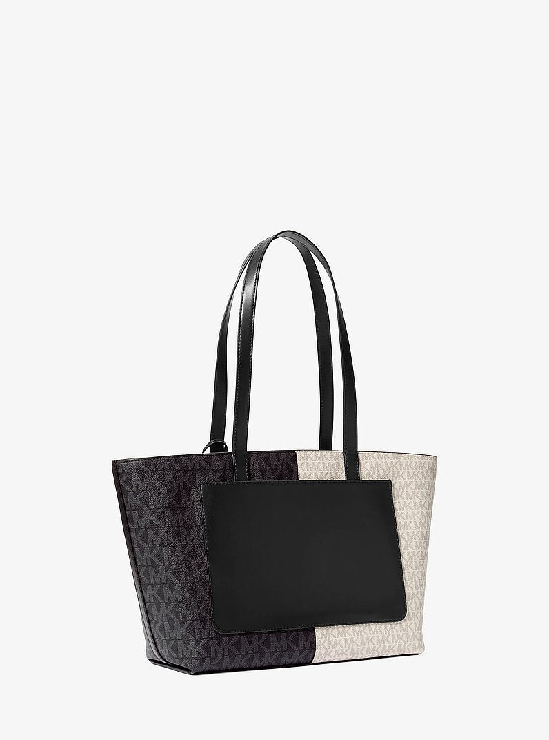 [At India] MICHAEL KORS Jet Set Medium Two-Tone Logo Tote Bag