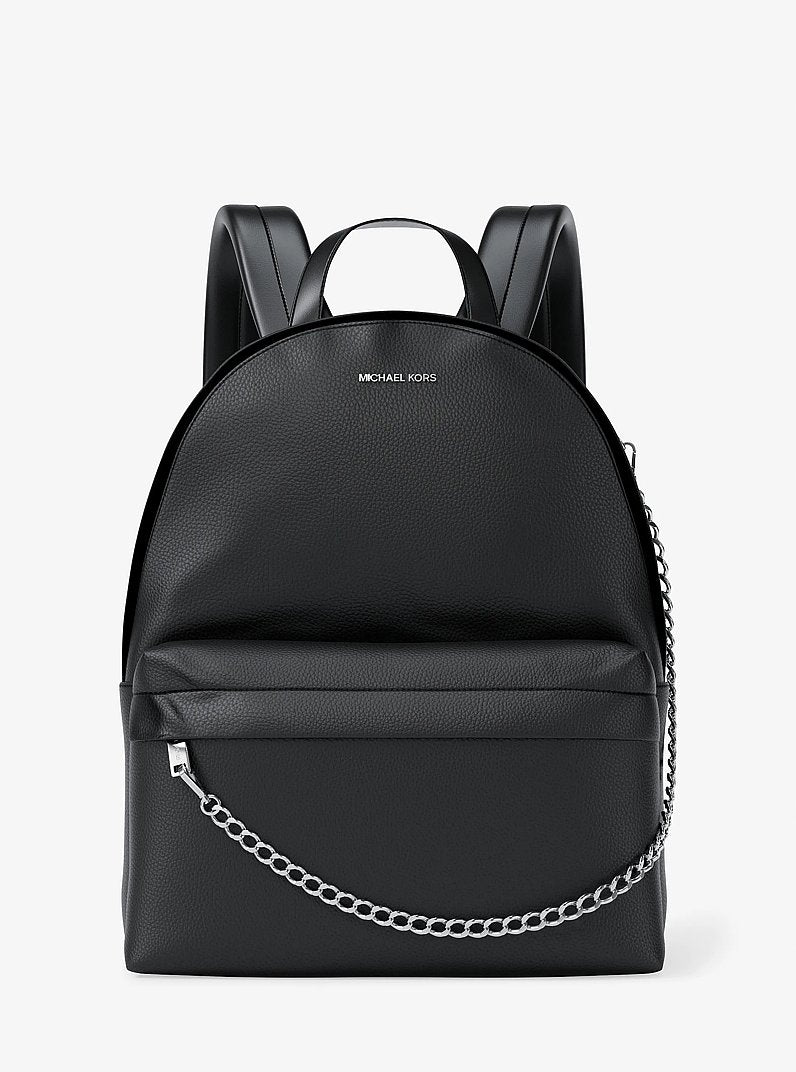 MICHAEL KORS Slater Medium Signature Logo Backpack - Black