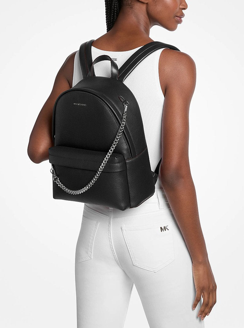 MICHAEL KORS Slater Medium Signature Logo Backpack - Black