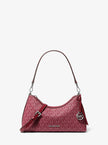 MICHAEL KORS Sammy Small Signature Logo Convertible Crossbody Bag - Maroon