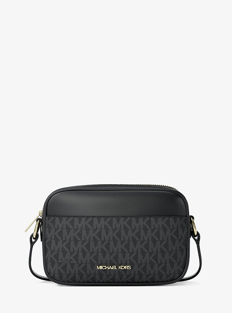 MICHAEL KORS Jet Set Travel Small Signature Logo Camera Crossbody Bag - Black