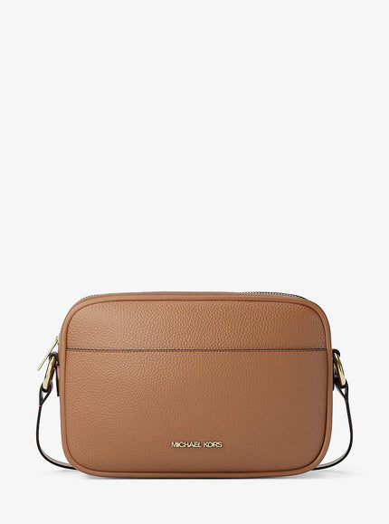 MICHAEL KORS Jet Set Large Pebbled Leather Camera Crossbody Bag