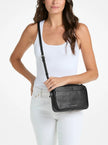 MICHAEL KORS Jet Set Large Pebbled Leather Camera Crossbody Bag