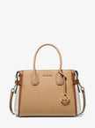 [At India] MICHAEL KORS Mercer Medium Color-Block Belted Satchel CAMEL MLT