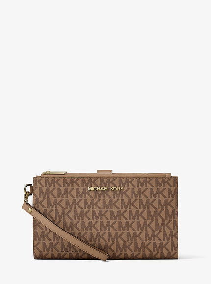 MICHAEL KORS Jet Set Travel Signature Logo Smartphone Wallet