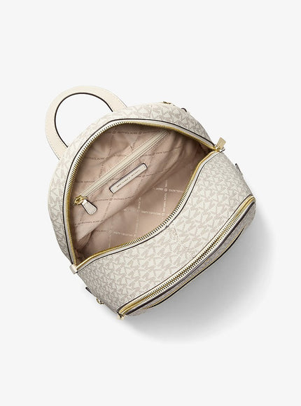 MICHAEL KORS  Rhea Medium Signature Logo Backpack - Lt CRM Multi