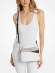 MICHAEL KORS Jet Set Travel Color-Block Signature Logo Crossbody Bag