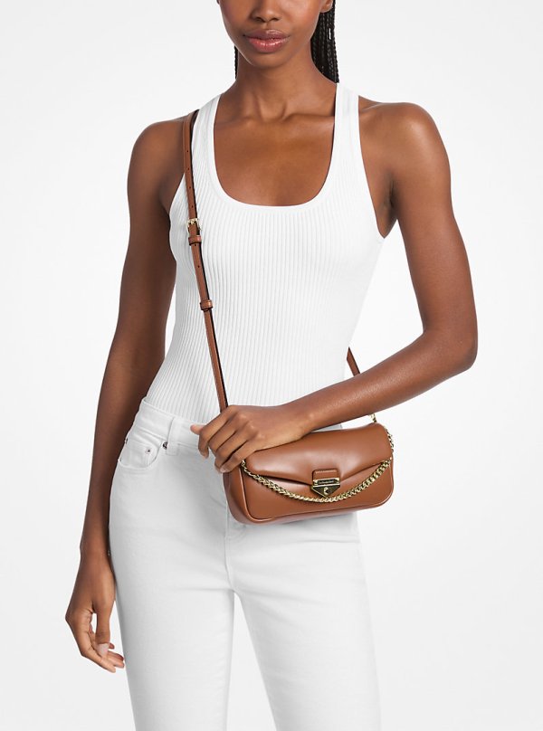 [At India] MICHAEL KORS Soho Small Convertible Shoulder Bag - Luggage