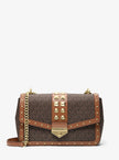 MICHAEL KORS Soho Large Studded Signature Logo Shoulder Bag