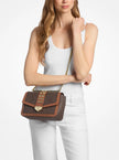 MICHAEL KORS Soho Large Studded Signature Logo Shoulder Bag
