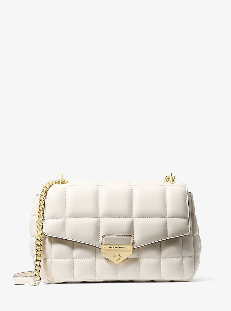 MICHAEL KORS Soho Large Quilted Shoulder Bag - Lt Cream