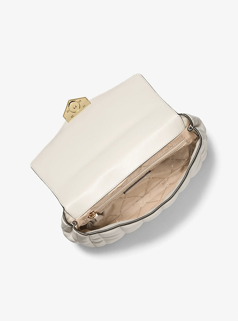 MICHAEL KORS Soho Large Quilted Shoulder Bag - Lt Cream