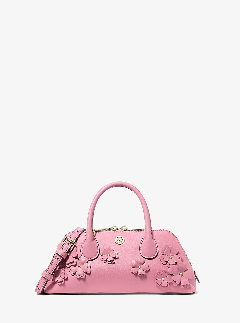 [At India] MICHAEL KORS Petra Small Floral Embellished Crossbody Bag - Carnation