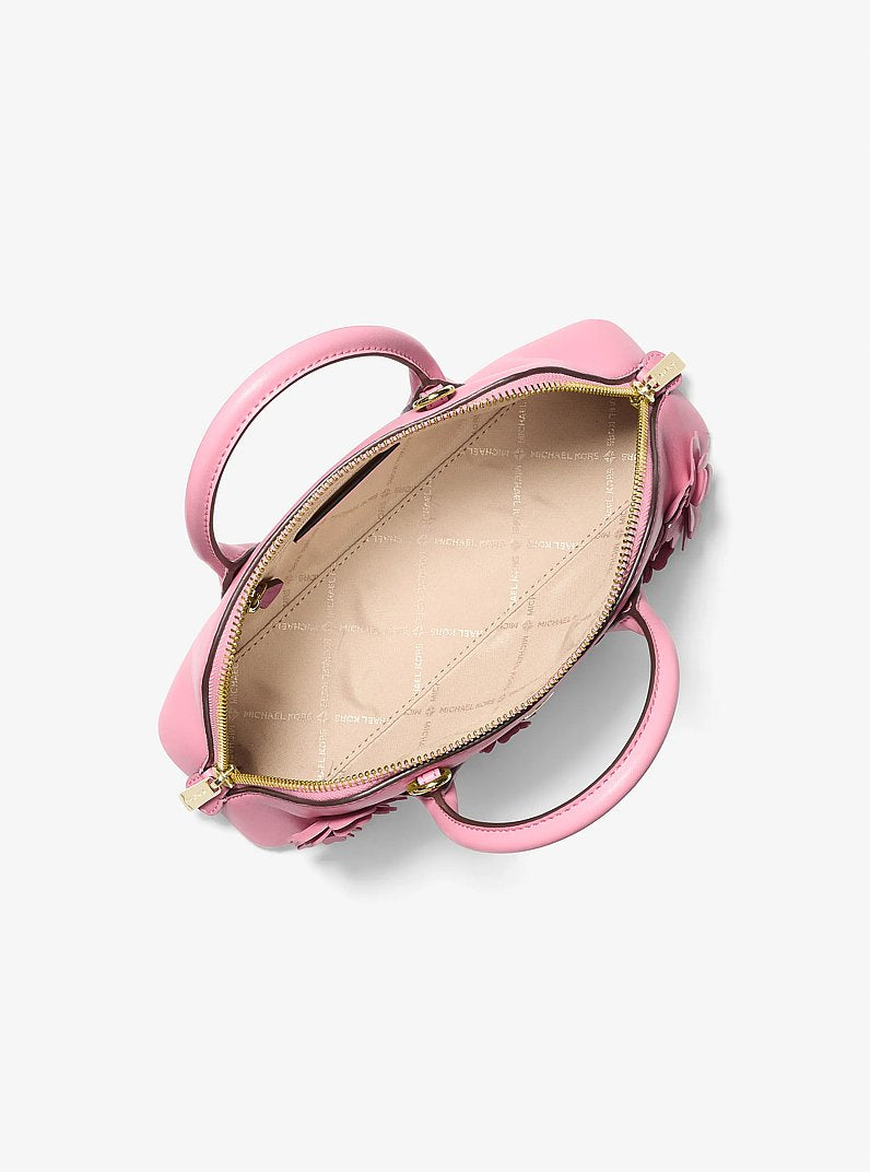 [At India] MICHAEL KORS Petra Small Floral Embellished Crossbody Bag - Carnation